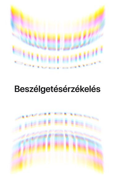 Ambience hanghullám felül és alul, középen a szöveg: Beszélgetésérzékelés